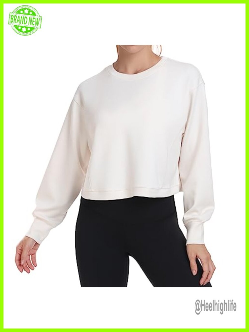 Colorfulkoala Women's Long Sleeve Athletic Sweatshirt Crewneck Modal Pullover